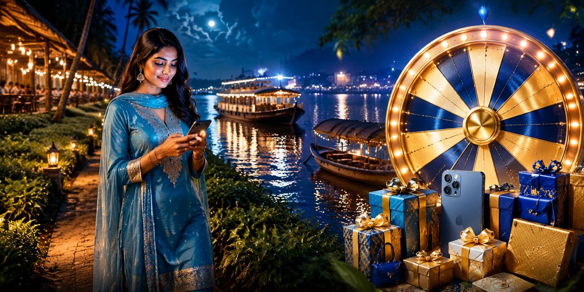A user taking part in the bookmakers Lucky Draw promotion in Barisal